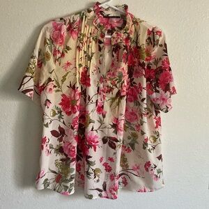 NWOT Floral Blouse